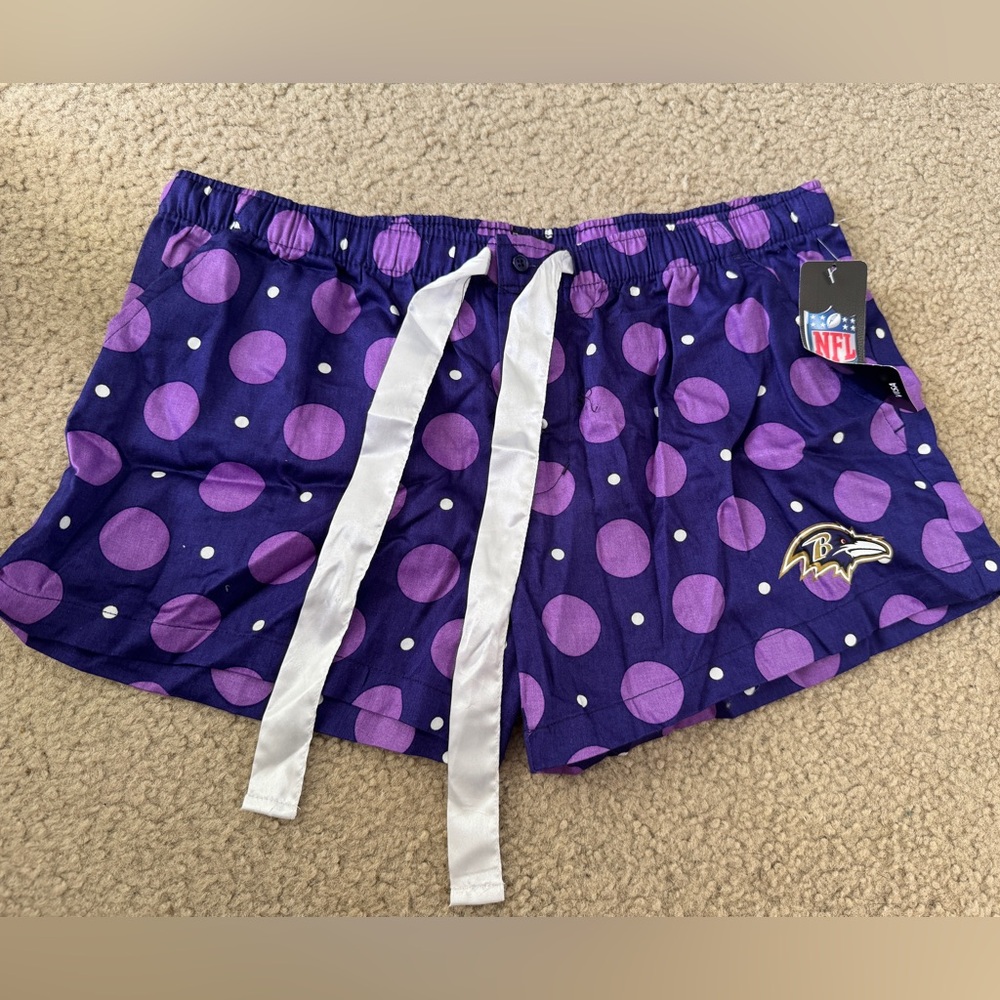 Baltimore ravens pajama shorts